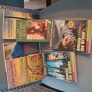 Lot of 6 Newbery Medal/Haddix/Paulsen Book Bundle